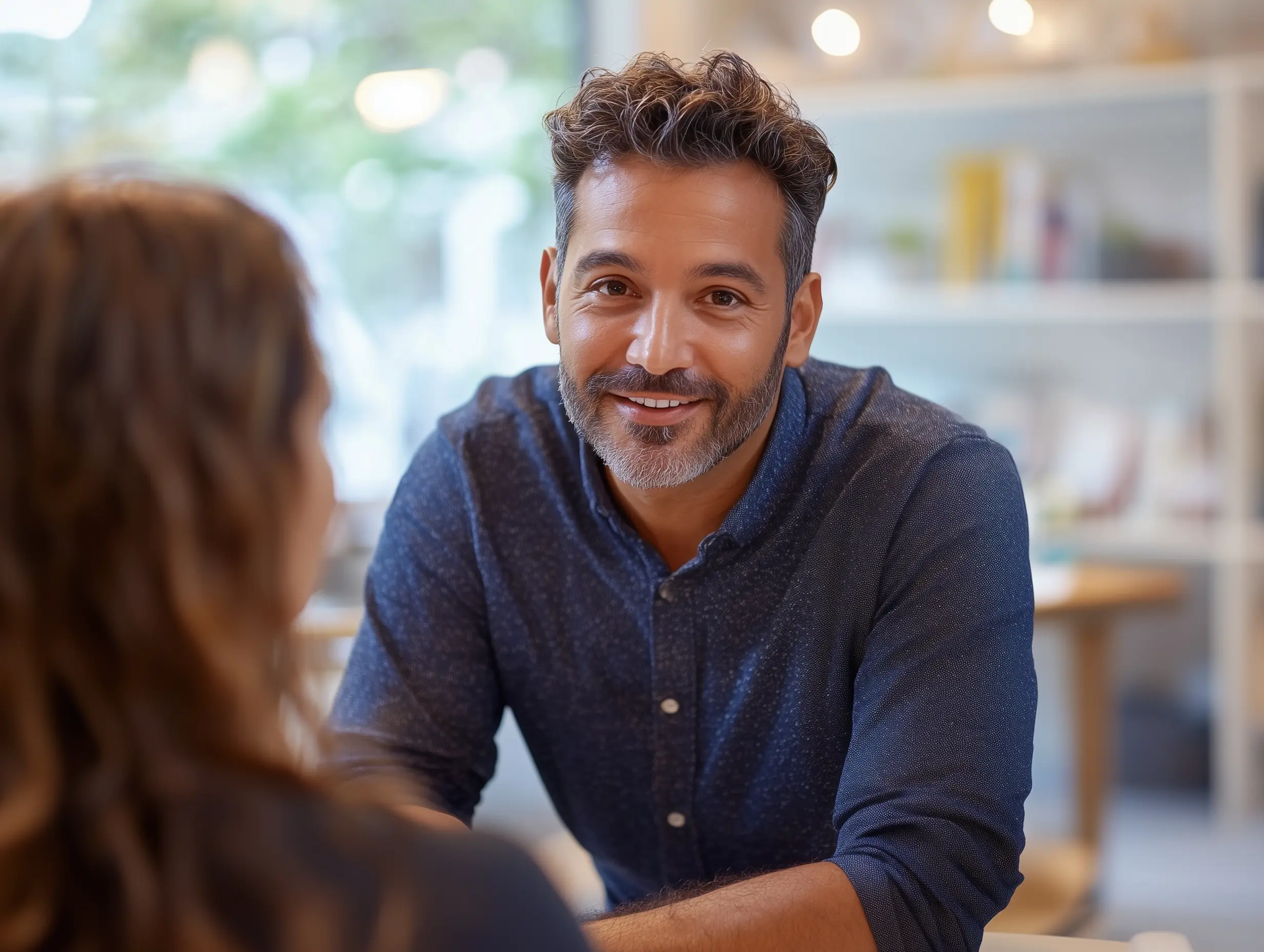 Therapist providing support to manage intrusive thoughts during a counseling session.